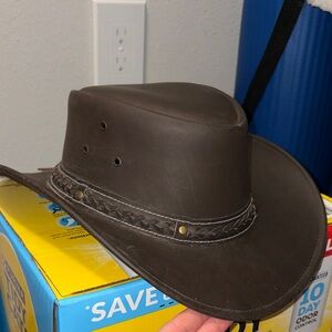 Women’s Buffalo Hide Leather Hat